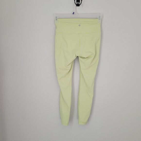 Lululemon Wunder Under High-Rise Tight 28" Full-On Luxtreme in Lemon Vibe Size 6 - Picture 3 of 10